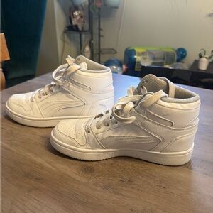 Puma Kids White High-Top Sneakers